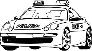 Polis Arabası boyama sayfası,  coloring page, Polis arabası., 