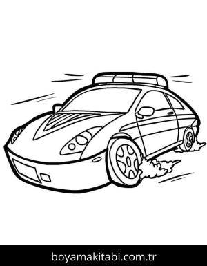 Polis Arabası Boyama