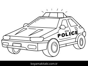 Polis Arabası Boyama