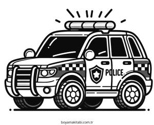 Polis Arabası Boyama