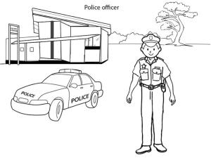 Polis Arabası boyama sayfası,  coloring page, Şehirdeki düzenin ana koruyucuları., 