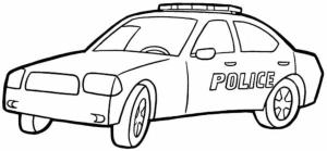 Polis Arabası boyama sayfası,  coloring page, Trafik polisi, 