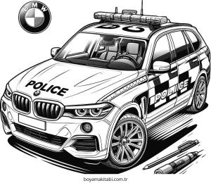 Polis Arabası Boyama