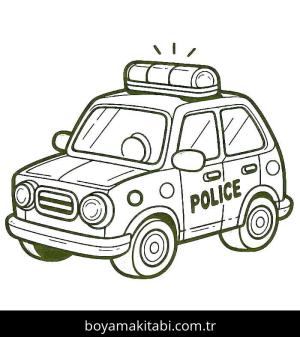 Polis Arabası Boyama