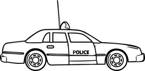 Polis Arabası boyama sayfası,  coloring page, Devriye arabası., 