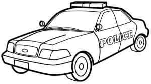 Polis Arabası boyama sayfası,  coloring page, Şehir devriye arabası, 