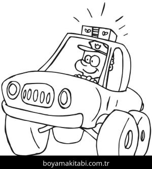 Polis Arabası Boyama