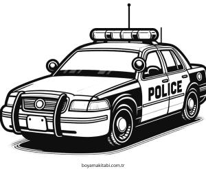 Polis Arabası Boyama