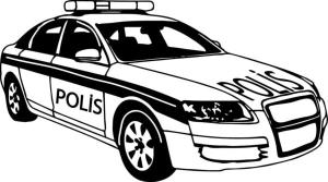 Polis Arabası boyama sayfası,  coloring page, Polis için araç, 