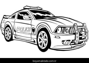 Polis Arabası Boyama