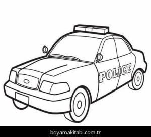 Polis Arabası Boyama