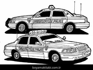 Polis Arabası Boyama