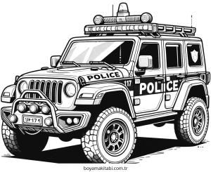 Polis Arabası Boyama
