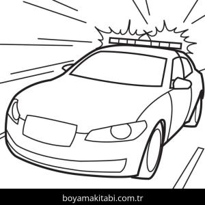 Polis Arabası Boyama