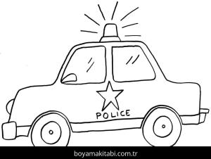 Polis Arabası Boyama