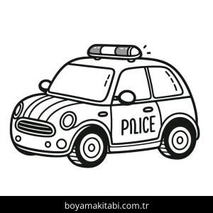 Polis Arabası Boyama