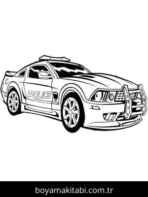 Polis Arabası Boyama