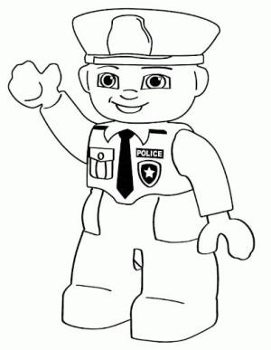 Polis boyama sayfası,  coloring page, Lego Polis, 