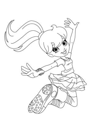 Polly Pocket boyama sayfası,  coloring page, Aktif kız Polly, 