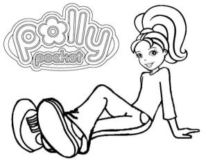 Polly Pocket boyama sayfası,  coloring page, Sihirli madalyonun varisi Polly’dir., 