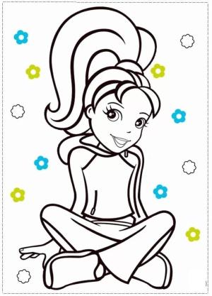 Polly Pocket boyama sayfası,  coloring page, Küçük maceracı, 