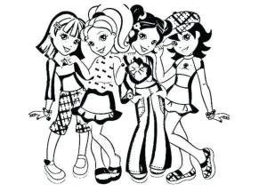 Polly Pocket boyama sayfası,  coloring page, En iyi arkadaşlar maceraya hazır., 