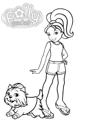 Polly Pocket boyama sayfası,  coloring page, Sihirli madalyonun sahibi, 