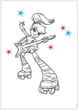 Polly Pocket boyama sayfası,  coloring page, Yetenekli Polly, 