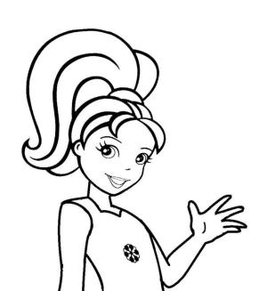 Polly Pocket boyama sayfası,  coloring page, Polly’den merhaba!, 