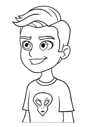 Polly Pocket boyama sayfası,  coloring page, Nicholas – genç muhabir, 