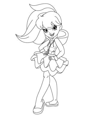 Polly Pocket boyama sayfası,  coloring page, Abartılı Polly, 