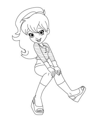 Polly Pocket boyama sayfası,  coloring page, Şık moda tutkunu., 