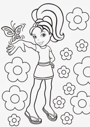 Polly Pocket boyama sayfası,  coloring page, İyi huylu poli cep, 