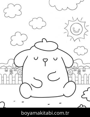 Pompompurin boyama sayfası – boyama etkinliği, çocuk aktivitesi