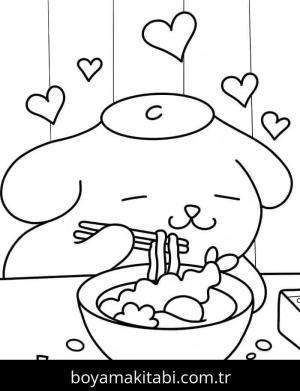 Pompompurin boyama sayfası – yaratıcılığı geliştirir, keyifli zaman