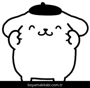 Pompompurin boyama sayfası – çocuklar için, çizgi film temalı