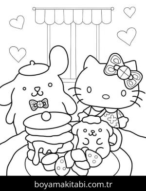 Pompompurin boyama sayfası – evde etkinlik, ücretsiz yazdır