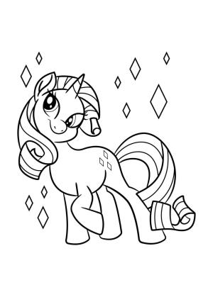 Pony boyama sayfası,  coloring page, Midilli, Güleryüzlü, 