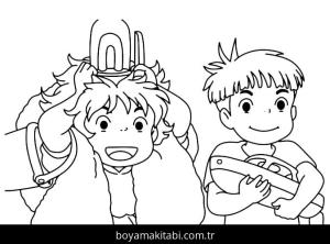 Ponyo boyama sayfası – yaratıcılığı geliştirir, keyifli zaman