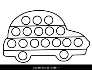 Pop It boyama sayfası – el becerilerini geliştirir, boyama çalışması