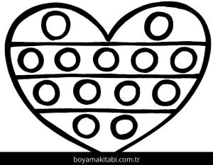 Pop It boyama sayfası – boyama etkinliği, çocuk aktivitesi