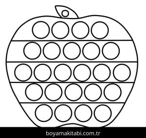 Pop It boyama sayfası – ücretsiz yazdır, boyama etkinliği