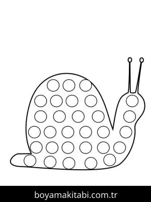 Pop It boyama sayfası – çocuklar için, çizgi film temalı