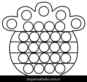 Pop It boyama sayfası – yaratıcılığı geliştirir, keyifli zaman