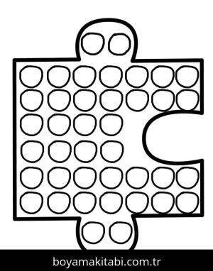 Pop It boyama sayfası – çocuk aktivitesi, PDF indir