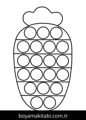 Pop It boyama sayfası – ücretsiz yazdır, boyama etkinliği