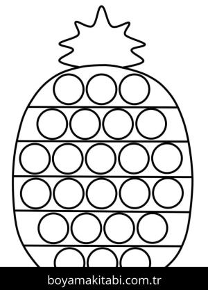 Pop It boyama sayfası – ücretsiz yazdır, boyama etkinliği