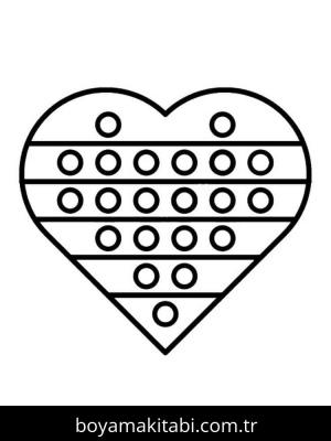 Pop It boyama sayfası – okul öncesi, evde etkinlik