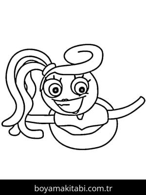 Poppy Playtime boyama sayfası – kolay boyama, eğitici aktivite