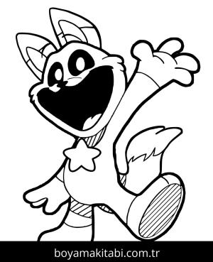 Poppy Playtime boyama sayfası – sanatsal çalışma, çocuklar için